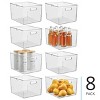 Plastic Storage Bin with Handles - Set of 4 - Clear - Made in USA - 2 of 4