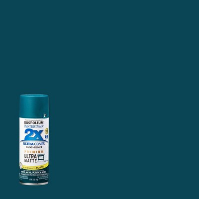 Rust-Oleum 12oz 2X Painter&#39;s Touch Ultra Cover Matte Spray Paint Teal