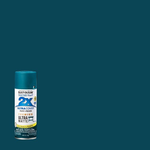 Rust-Oleum 12oz 2X Painter's Touch Ultra Cover Matte Spray Paint Teal