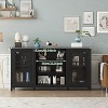 Modern TV Stand for 65 Inch TVs,Wood Media Console with Storage Cabinets, Entertainment Center for Living Room/Office - 2 of 4