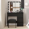 Makeup Vanity Desk with Mirror & Lights, Vanity Desk with Power Outlet - 4 of 4