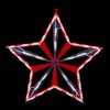 Northlight Lighted Red and Blue Patriotic Star Window Decoration - 14" - Clear Lights - 2 of 4