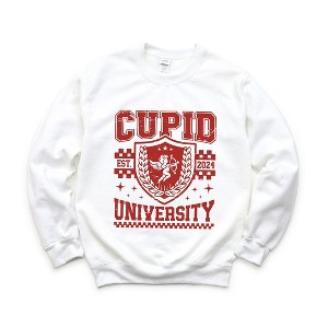 Simply Sage Market Women's Graphic Sweatshirt Cupid University Checkered - 1 of 4