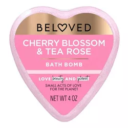 Beloved Cherry Blossom & Tea Rose Bath Bomb - 1ct/4oz