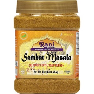 Sambar Masala, Indian 10-Spice Blend - 16oz (1lb) 454g - Rani Brand Authentic Indian Products - 1 of 4