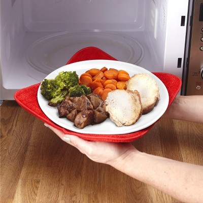Red Polyester Microwave Bowl Huggers - Set of 2