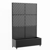PexFix 72 in. H x 47 in. W Black Metal Rectangle Wall Planter Box with Trellis for Climbing Plants - 4 of 4