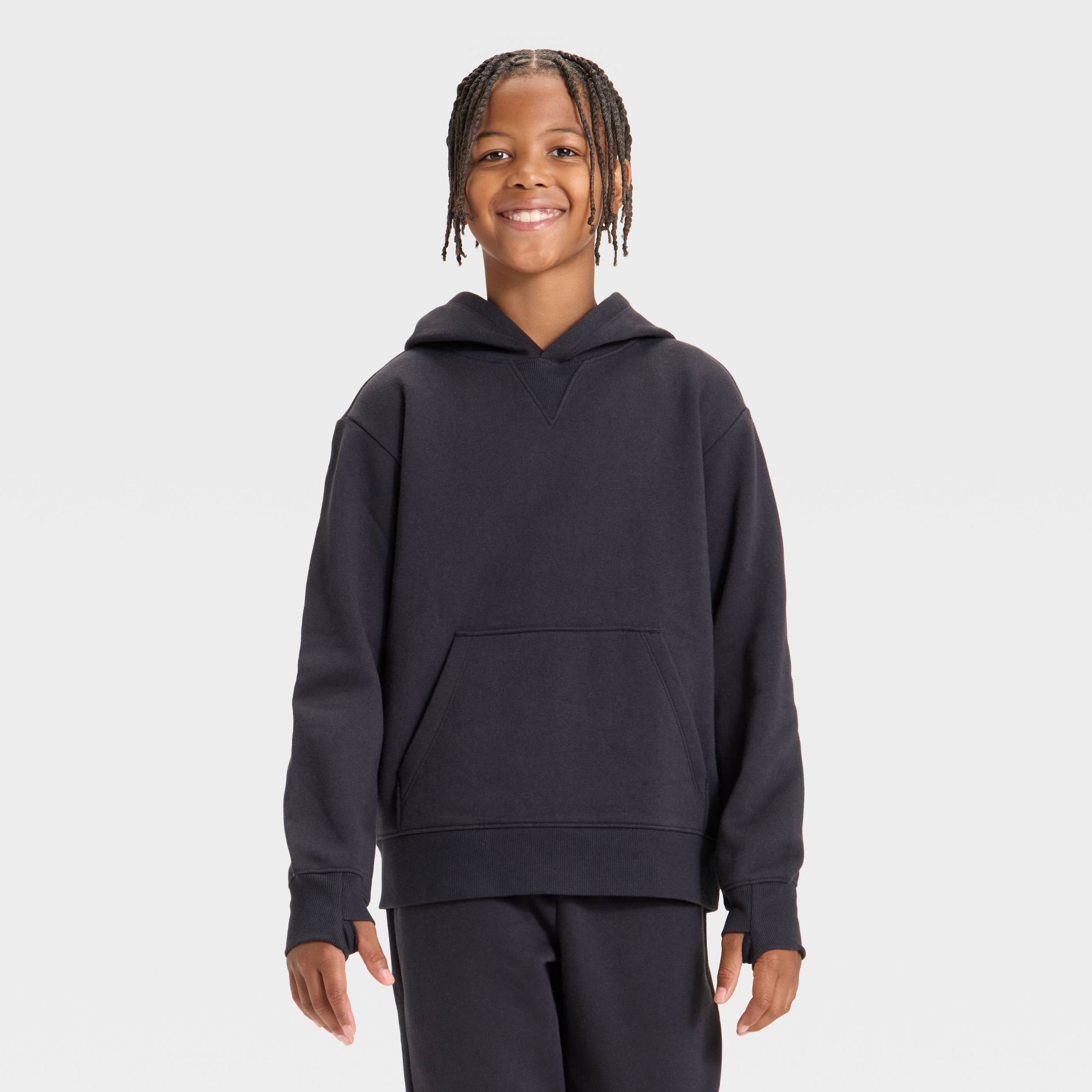Boys' Active Comfort Fleece Hoodie Sweatshirt - All In Motion™