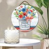 Courtside Market 13.5 oz 3 Wick Citronella Candle & Patriotic Flowers I 10x10 Hanging Artboard Set - 3 of 4