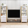 KTMBDW Industrial Bookshelves and Bookcases with 3 Drawers, 3 Shelf Display Storage Shelves 68.5 in Tall Bookcase for Home Office, Living Room - 4 of 4