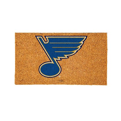EvergreenNHLSt. Louis Blues Logo Natural Coir 28 x 16 Inches Indoor Outdoor Doormat
