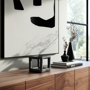Decorative Object Pottery and Cement Sculpture with Modern Geometric Design - Contemporary Accent Art for Stylish Interiors - 1 of 4
