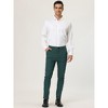 Lars Amadeus Men's Dress Slim Fit Checked Printed Business Pants - 3 of 4