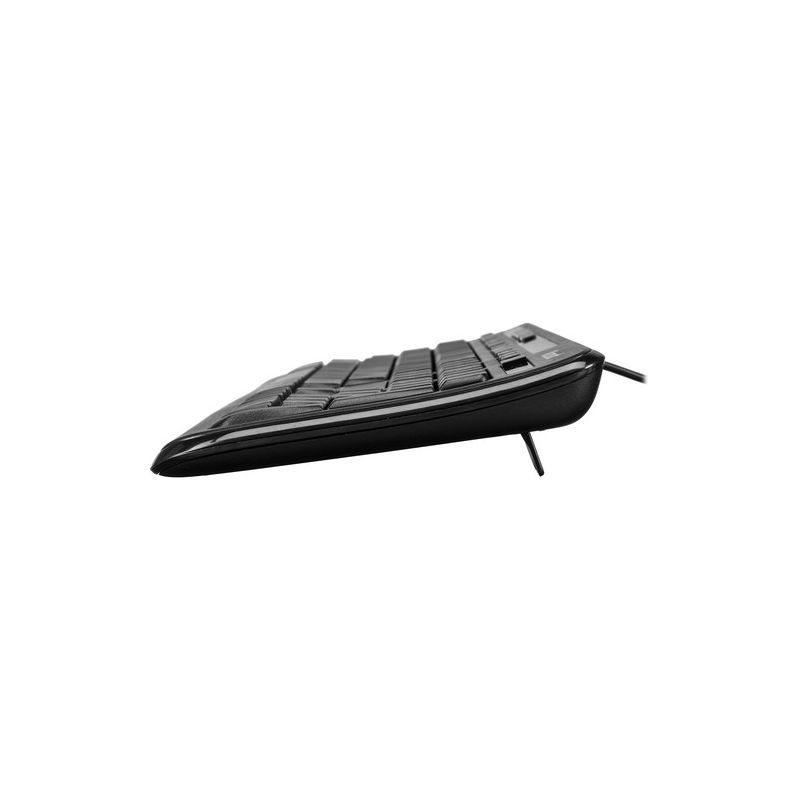 Microsoft Wired Keyboard 600 Black - Wired USB - Quiet-Touch Keys - Media Controls - Spill-Resistant Design - Hot Keys, 2 of 6