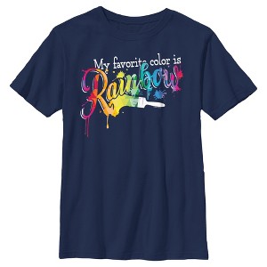 Boy's Crayola My Favorite Color Is Rainbow T-Shirt - 1 of 4