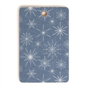 Jacqueline Maldonado Snowflakes Twilight Cutting Board Rectangle -Deny Designs - 1 of 3
