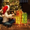 Slickblue Set of 3 Christmas Gift Boxes with 90 LED Warm White Lights for Indoor & Outdoor Decor - 3 of 4