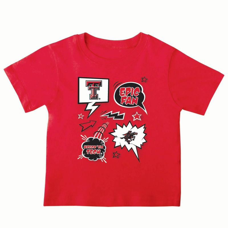 NCAA Texas Tech Red Raiders Toddler Boys&#39; 2pk T-Shirt, 2 of 4