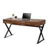 Vynxaria Computer Desk Writing Desks with 3 Drawers USB Ports for Home Office, Gaming & Small Spaces Black - 3 of 4