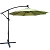PAGED 10FT Offset Patio Umbrella Modern Market Umbrella with 8 Steel Ribs, Crank and Cross Base for Garden and Poolside - 3 of 4