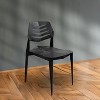 Sunnydaze Indoor/Outdoor Plastic Dining Chair for the Kitchen, Patio, Deck, or Porch - 32" - 3 of 4