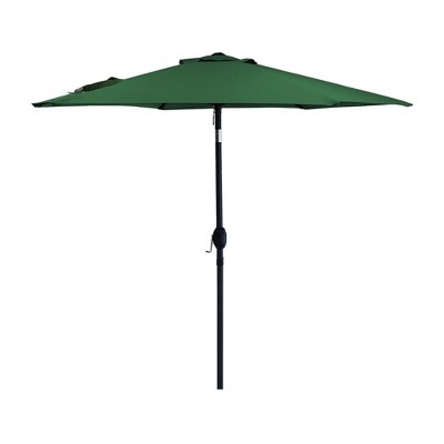Maggift 7.5 ft Patio Umbrella with Crank Handle and UV Protection for Outdoor Use, Green, 89.76"*89.76"*96.46"