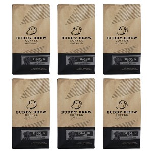 Buddy Brew Whole Bean Black Lab Coffee - Case of 6/12 oz Bags - 1 of 4