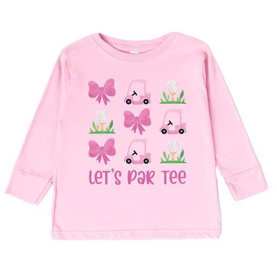 The Juniper Shop Let's Par Tee Coquette Toddler Long Sleeve Tee