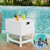 Hyleory Portable HDPE Side Table, 3-in-1 Patio Cooler Table - 2 of 4