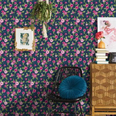 Big Floral Removable Peel and Stick Wallpaper