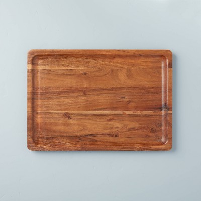 Natural Textured Wood Décor/Serve Tray - Hearth & Hand™ with Magnolia