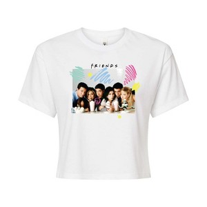 Women's - Friends - Retro Milshakes Cropped Graphic T-Shirt - 1 of 4