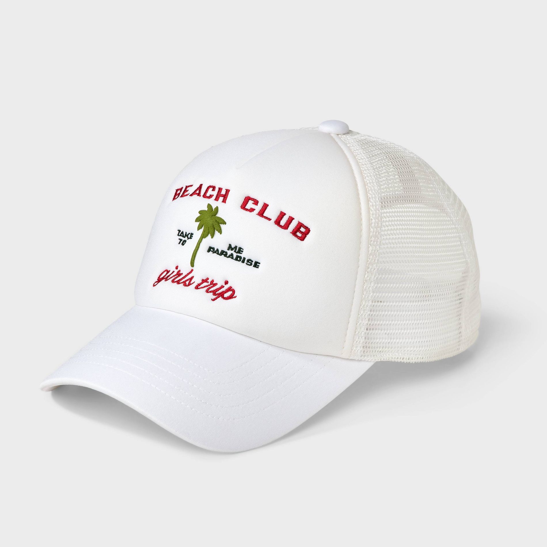 Beach Club Trucker Hat - Shade & Shore™ White