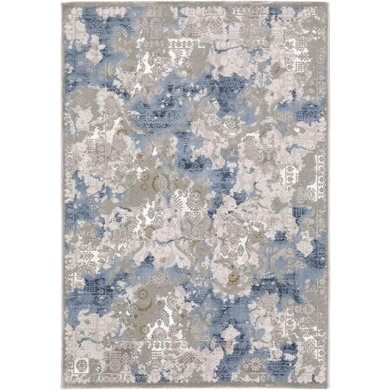 Oriental Weavers Easton Contemporary Rug 3313Q in Grey Rectangle 7' 10" X 11 ' 1", 1 of 2