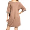 Women's Mixed Print Tassel Tie Dress - KORI - 3 of 3