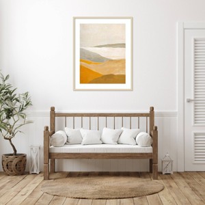 Amanti Art Yellow Field by Design Fabrikken Wood Framed Wall Art Print - 1 of 4