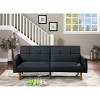 NicBex Modern Comfy Loveseat Sofa Convertible Sleeper Sofa Bed Tufted Buttons Sofa Couch with Wood Legs for Living Room,Apartment - 2 of 4