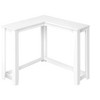 NicBex Console Table with L-Shaped Corner Design,Minimalist Entryway Table,Modern Couch Table for Living Room,White - 2 of 4