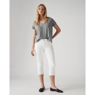 Levis Womens 311 Shaping Skinny Capri Jeans - Soft Clean White