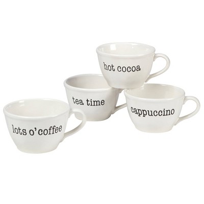 Set of 4 Just Words Jumbo 28oz Cups - Certified International