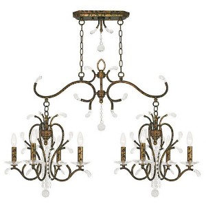 Livex Lighting Serafina 6 - Light Chandelier in  Hand Applied Venetian Golden Bronze - 1 of 4