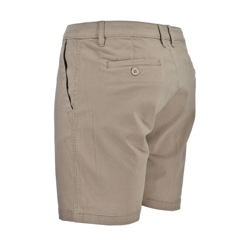 Burnside Men's 10" Stretch Cotton Blend Chino Golf Shorts, 2 of 5