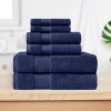 Luxury Cotton Heavyweight Solid Plush Towel Set by Blue Nile Mills - 2 of 4