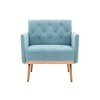 LOVMOR Modern Accent Chair w/Rose Golden feet & Upholstered,leisure single sofa for Living Room Bedroom Office - 2 of 4