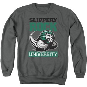 Slippery Rock University Official Sru The Rock Logo Adult Crewneck Sweatshirt - 1 of 4