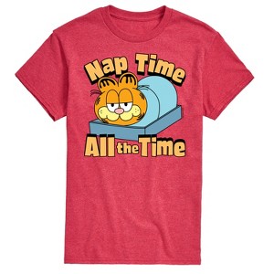 Men's - Garfield - Nap Time All The Time Short Sleeve Graphic T-Shirt - 1 of 4