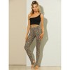 INSPIRE CHIC Women's Printed Stripe High Waist Elastic Waistband Yoga Stirrup Pants - 2 of 4