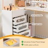 PAKASEPT Makeup Vanity Desk With Mirror and Lights, Dressing Table with 5 Drawers, Storage Shelves, 3 Color Modes Touch Light - 3 of 4