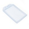 Unique Bargains Clear Blue PVC Vertical Name Tag ID Work Exhibition Badge Card Holder - 2 of 4