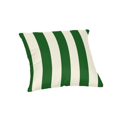 Casual Cushion Patterned Sunbrella Fabric 1-Piece Indoor/Outdoor Square Throw Pillow,15"W x 15"L